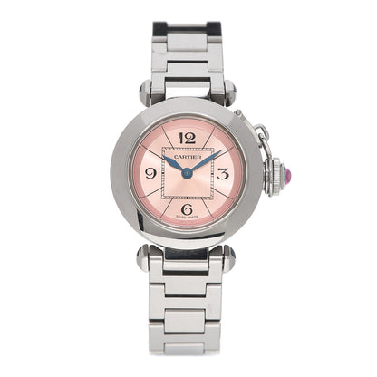 Cartier Stainless Steel 27mm Miss Pasha Quartz Watch Pink 1 of 6