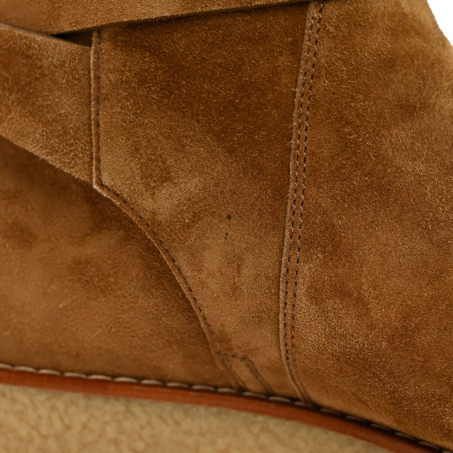 Hermes Velvet Womens Follow Low Boots 37.5 Brun Fume 9 of 12