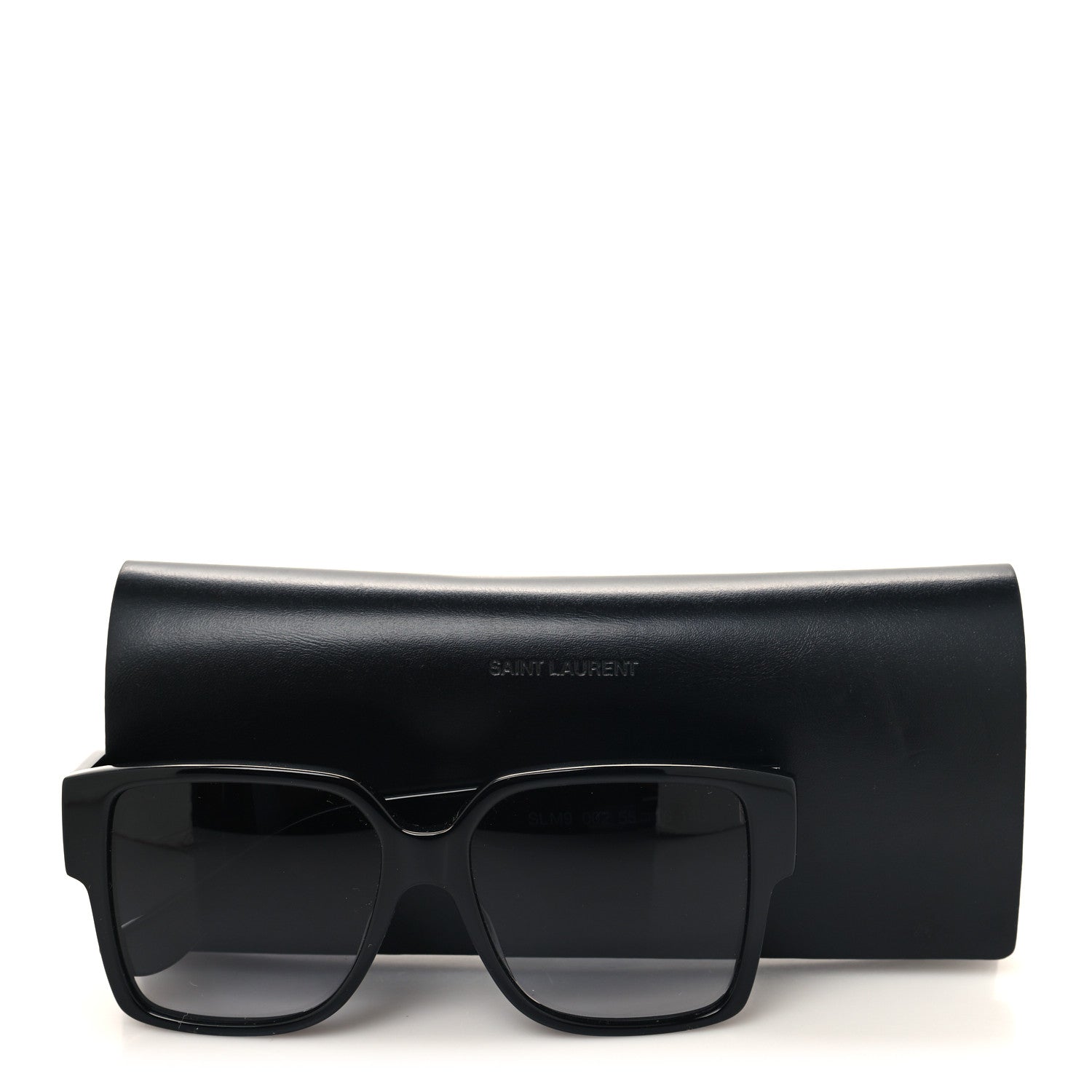 Saint Laurent Square SL M9 Sunglasses Black 2 of 8