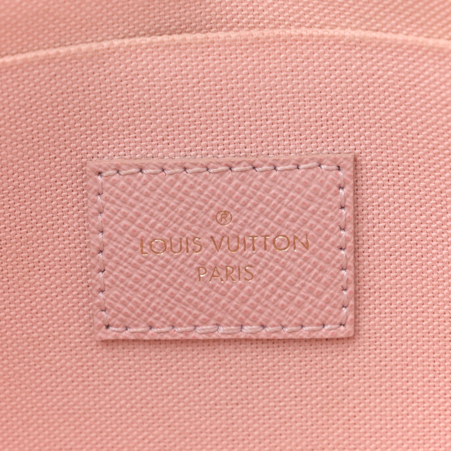 Louis Vuitton Damier Azur Pochette Felicie Chain Wallet Rose Ballerine 7 of 13