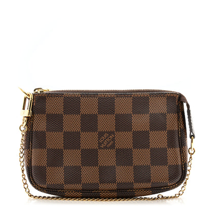Louis Vuitton Damier Ebene Mini Pochette Accessories 1 of 9
