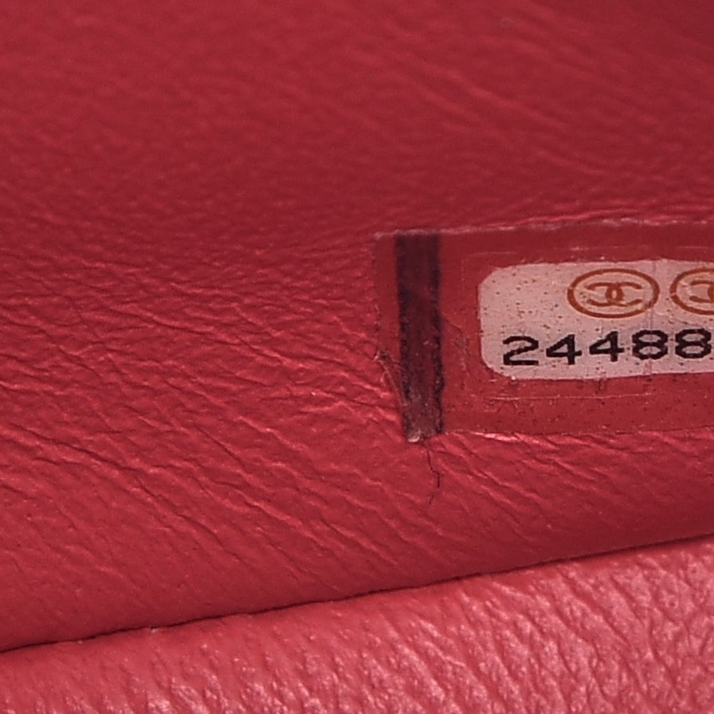 Lambskin Chevron Quilted Mini Square Flap Fuchsia