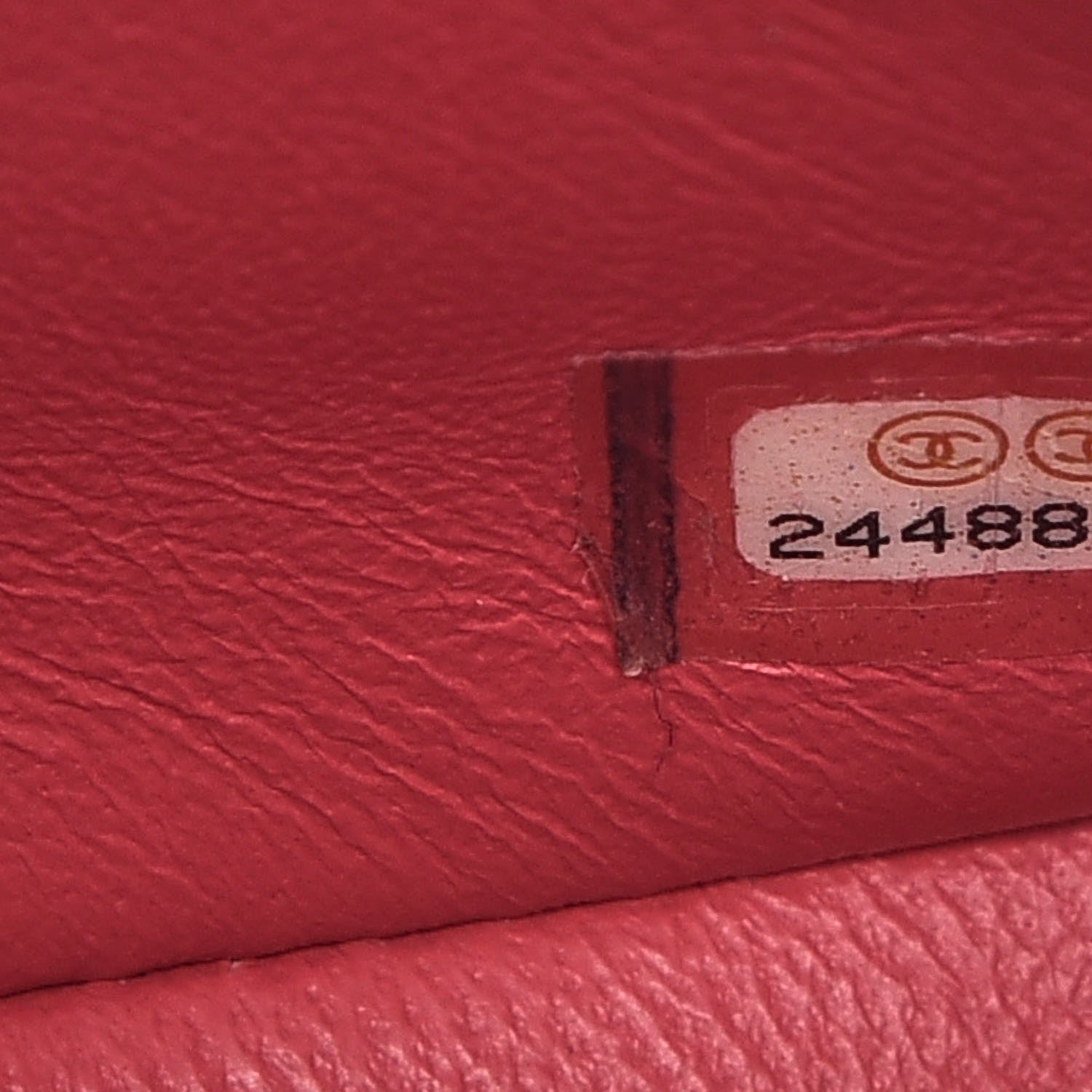 Chanel Lambskin Chevron Quilted Mini Square Flap Fuchsia 8 of 8