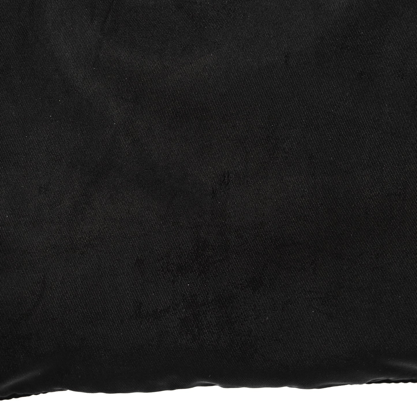 Tessuto Nylon Saffiano Flat Messenger Bag Black