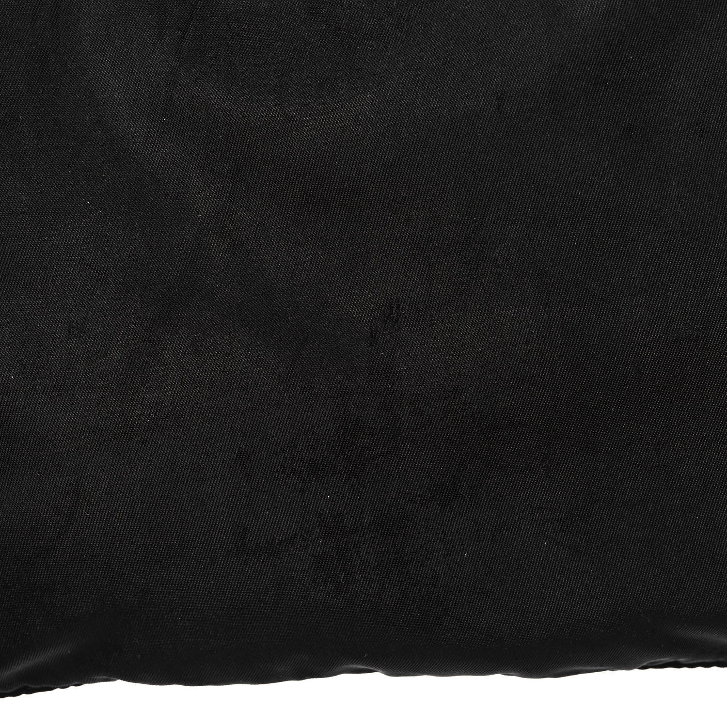 Prada Tessuto Nylon Saffiano Flat Messenger Bag Black 10 of 11