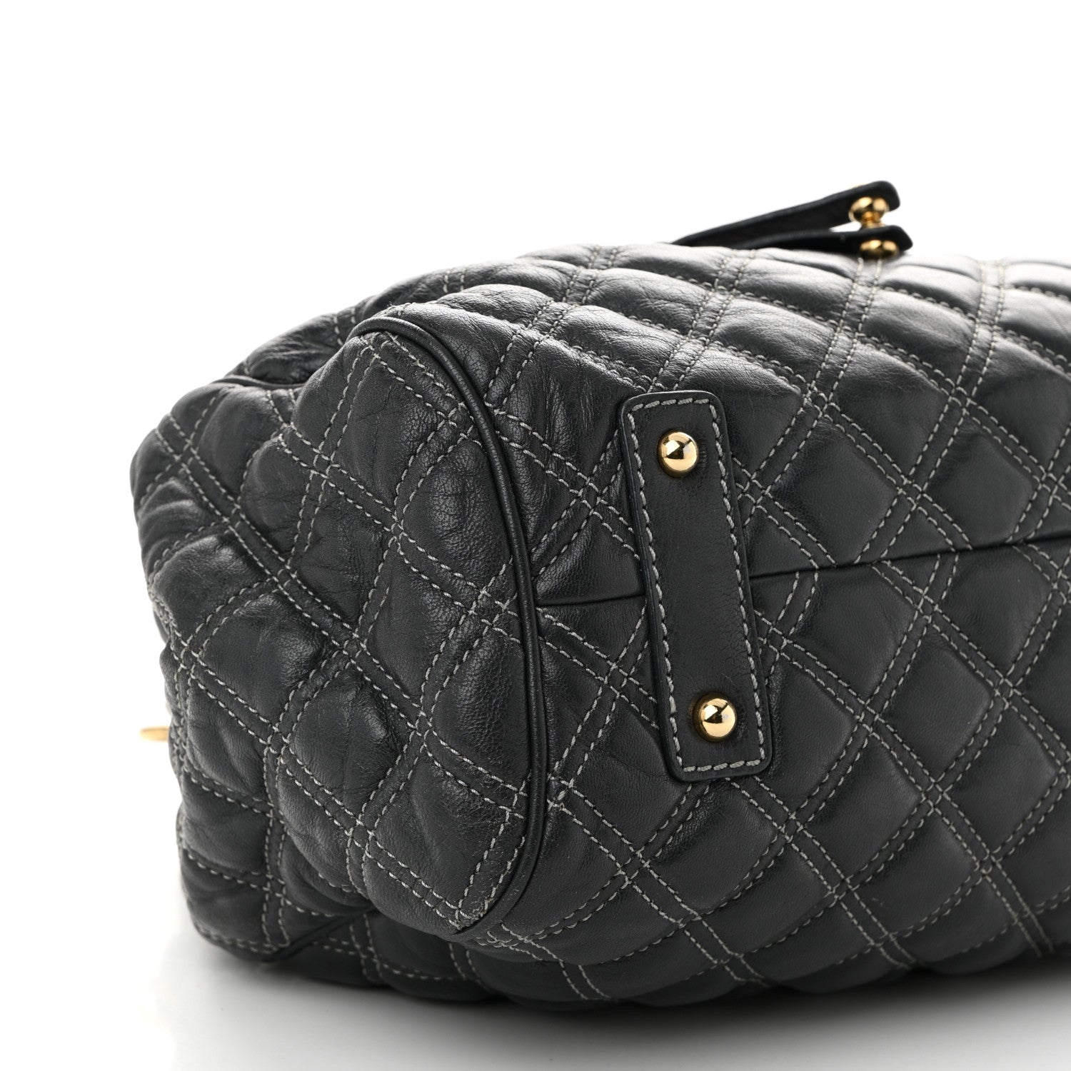 Marc Jacobs Calfskin Quilted Stam Dark Grey 9 of 13