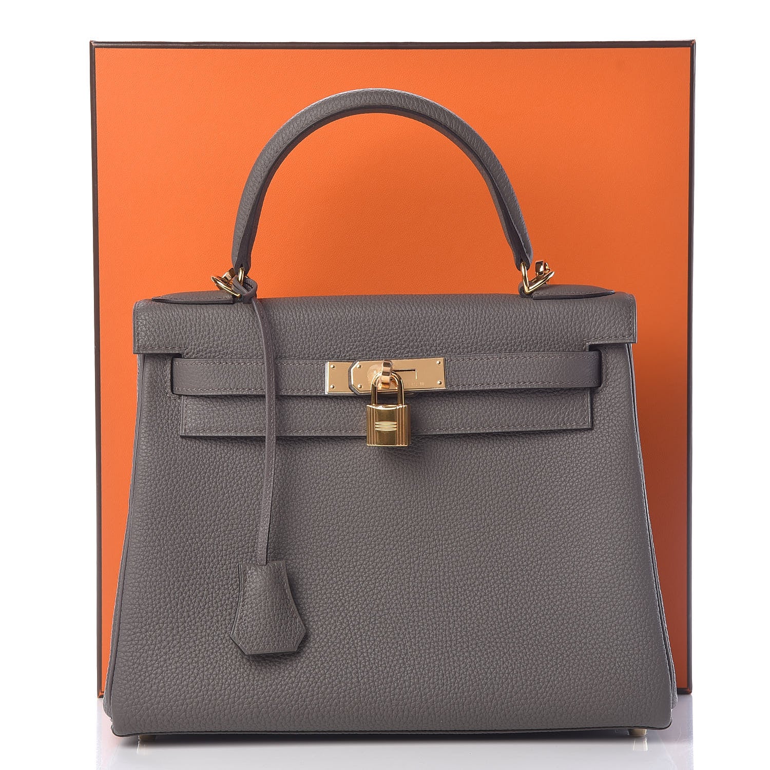 Hermes Togo Kelly Retourne 28 Etain 12 of 12