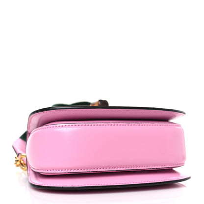 Gucci Boarded Dyana Lux Calfskin Web Mini Bamboo 1947 Top Handle Bag Nice Pink 4 of 9