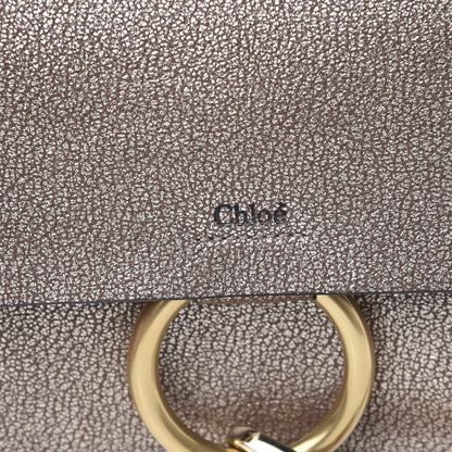 Chloe Metallic Goatskin Small Faye Shoulder Bag Gold 9 of 9
