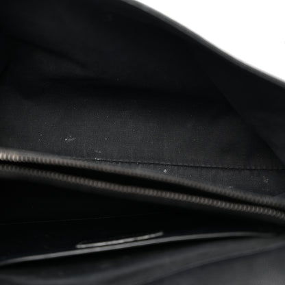 Saint Laurent Grain De Poudre Medium West Hollywood Monogram Fold-Over Black 5 of 11