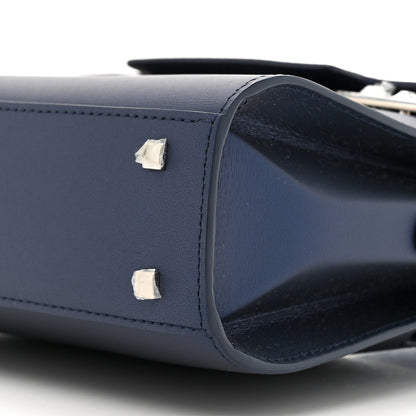 Delvaux Box Small Tempete Satchel Satin Navy 9 of 10