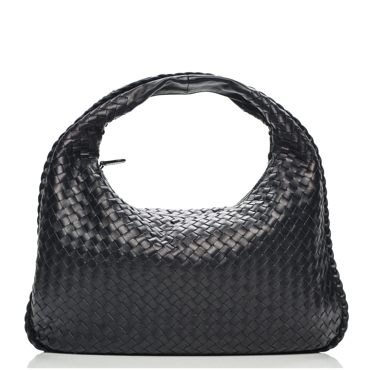 Bottega Veneta Nappa Intrecciato Medium Veneta Hobo Navy 1 of 8