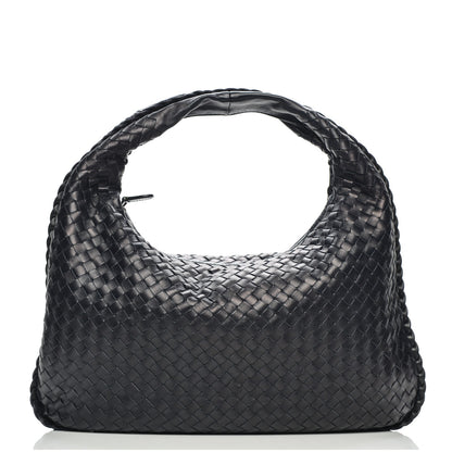 Bottega Veneta Nappa Intrecciato Medium Veneta Hobo Navy 1 of 8