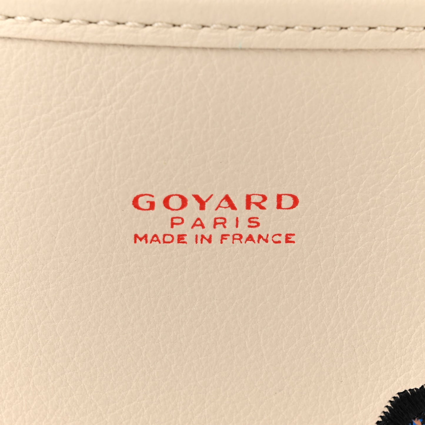 Goyardine Embroidered Seahorse Reversible Anjou PM Sand