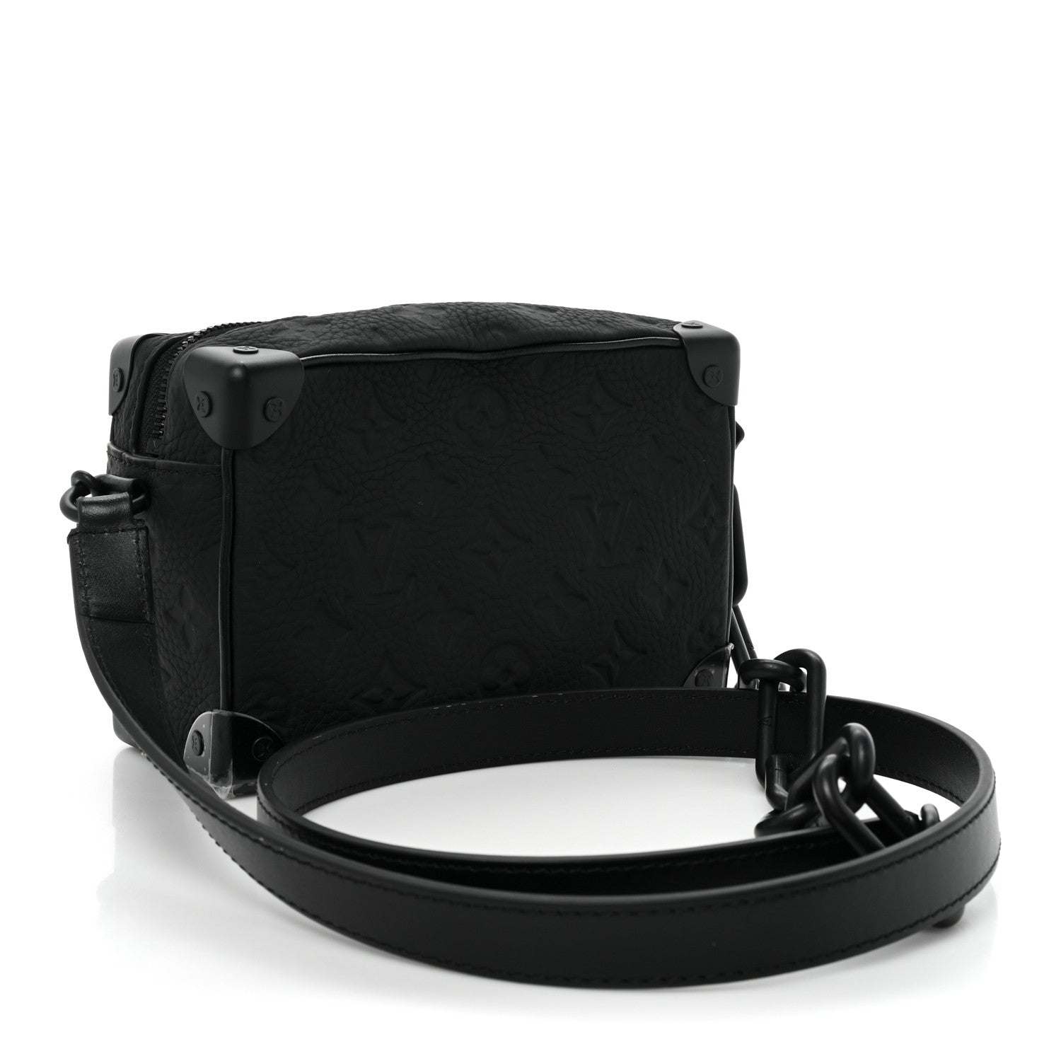 Louis Vuitton Taurillon Monogram Mini Soft Trunk Black 3 of 10