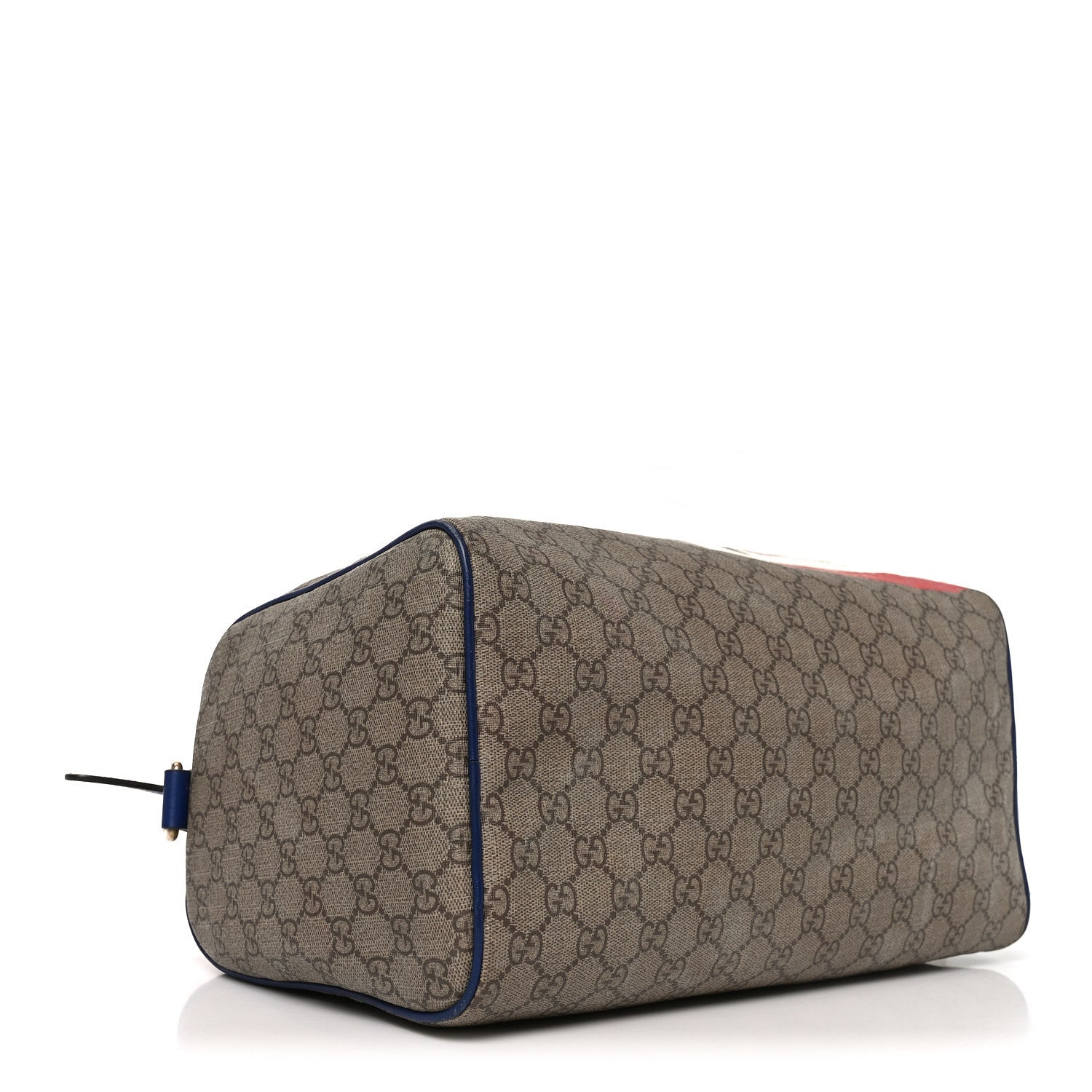 Gucci GG Plus Monogram Medium Boston USA Flag Unicef Duffle Blue 3 of 11