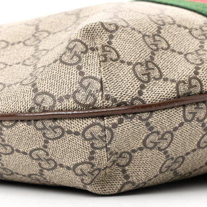 Gucci GG Supreme Monogram Web Small Ophidia Half Moon Hobo Brown 9 of 10