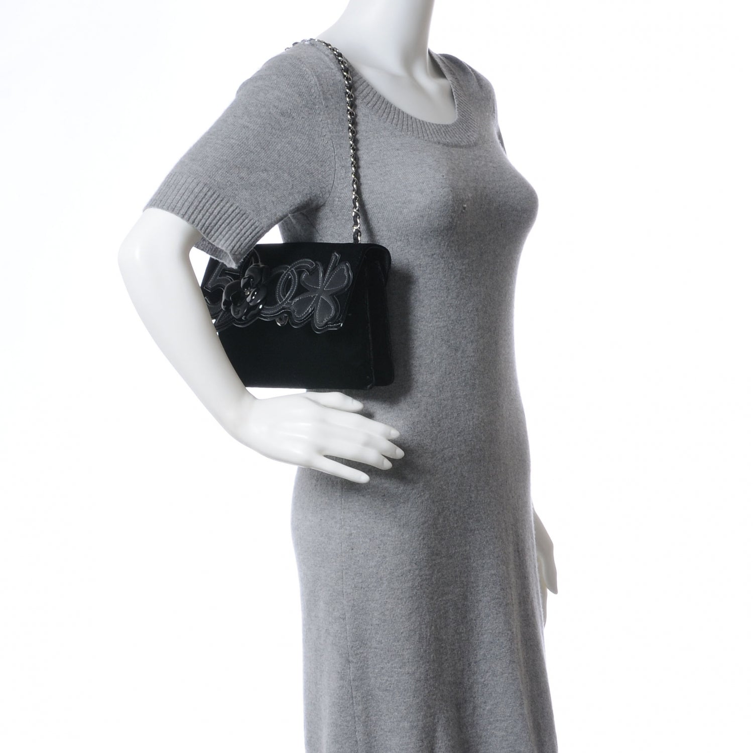 Chanel Velvet Precious Symbols Flap Black 2 of 9