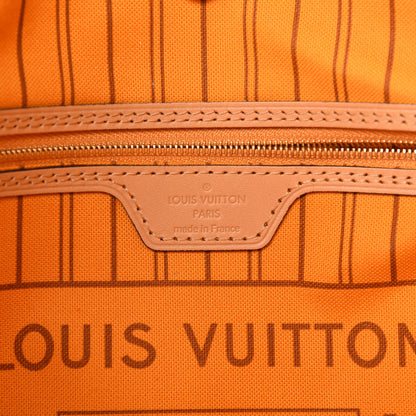 Louis Vuitton Damier Azur Braided Neverfull MM Orange 8 of 10