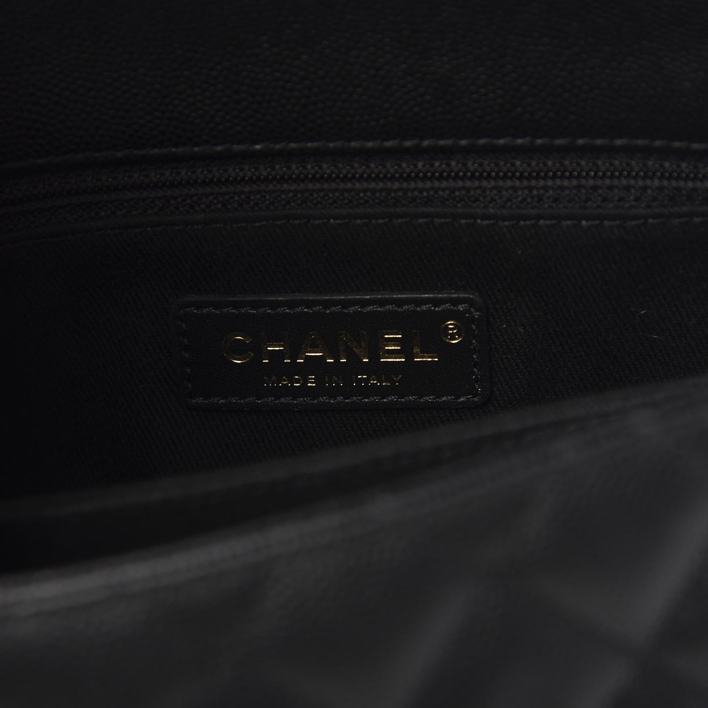 Caviar Quilted Mini Coco Handle Flap Black