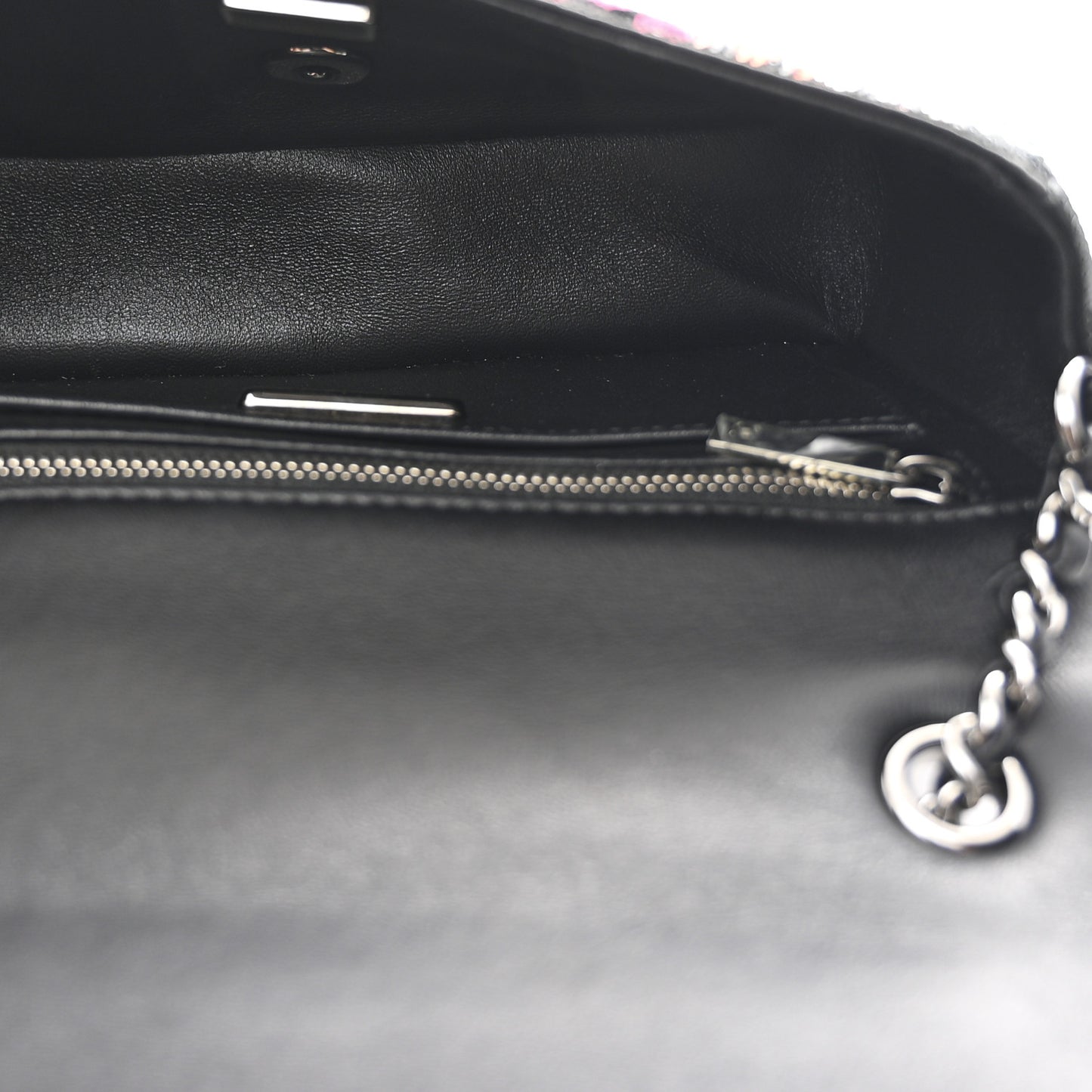 Sequin Logo Small Flap Ruthenium Multicolor