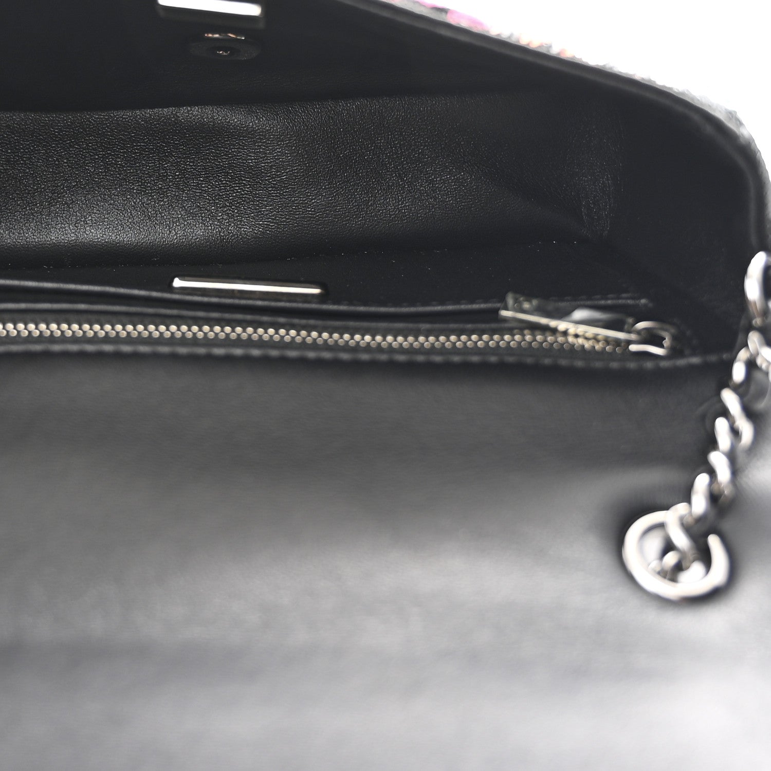 Chanel Sequin Logo Small Flap Ruthenium Multicolor 5 of 11