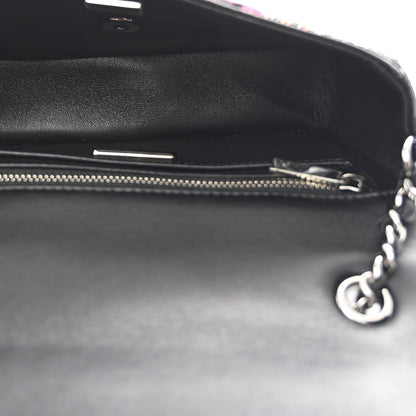 Chanel Sequin Logo Small Flap Ruthenium Multicolor 5 of 11
