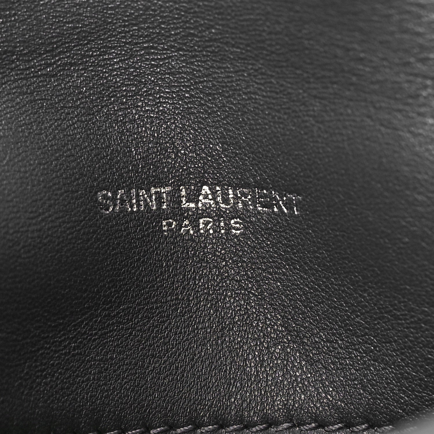 Saint Laurent Lambskin Quilted Toy Loulou Puffer Monogram Chain Satchel Storm 6 of 9