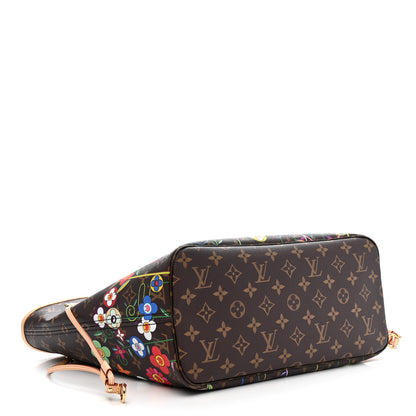 Louis Vuitton LV X TM Monogram Flowers Neverfull MM 5 of 10