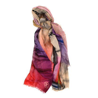 Chanel Cashmere CC No 5 Scarf Shawl Multicolor 1 of 3