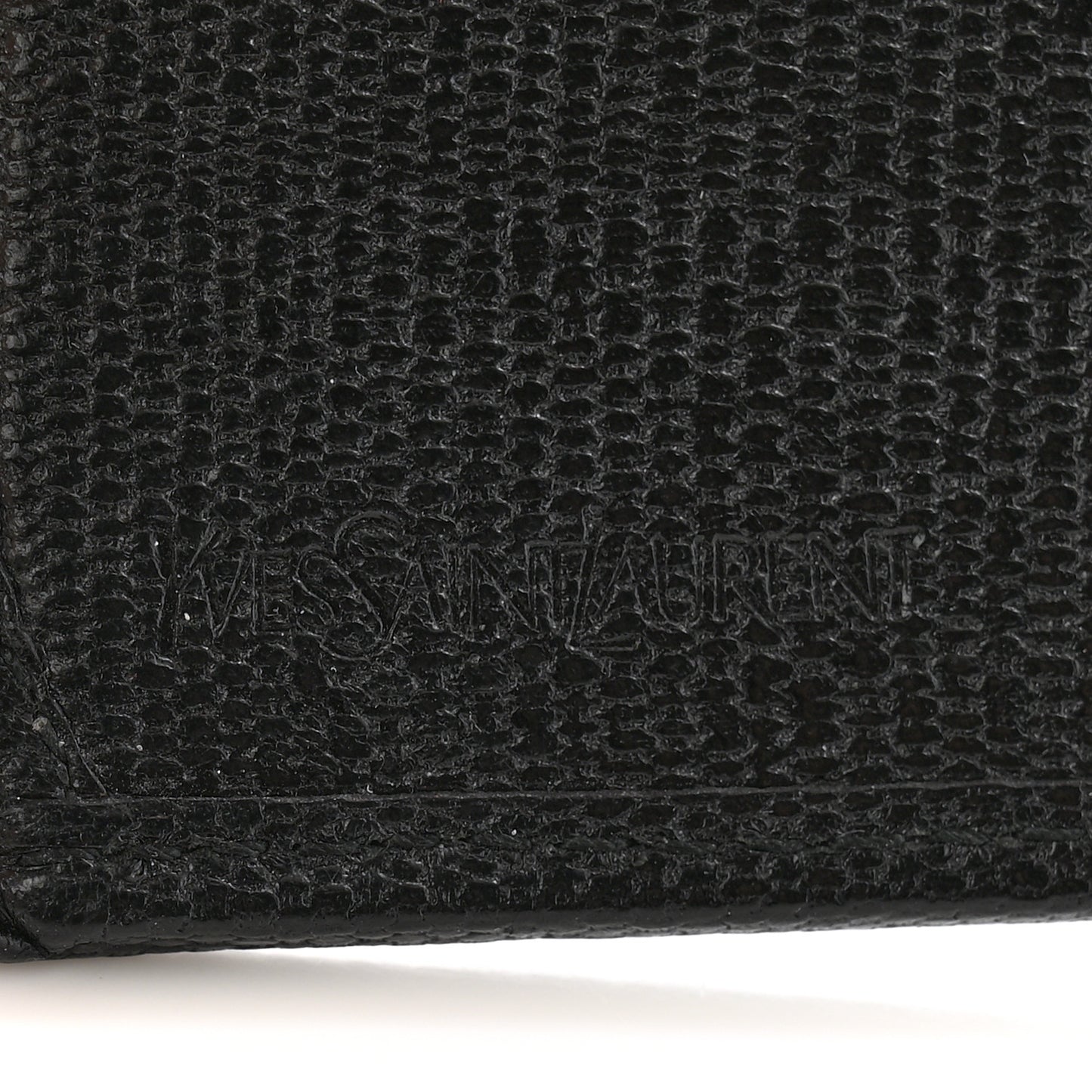 Textured Calfskin Y Ligne Clutch Black