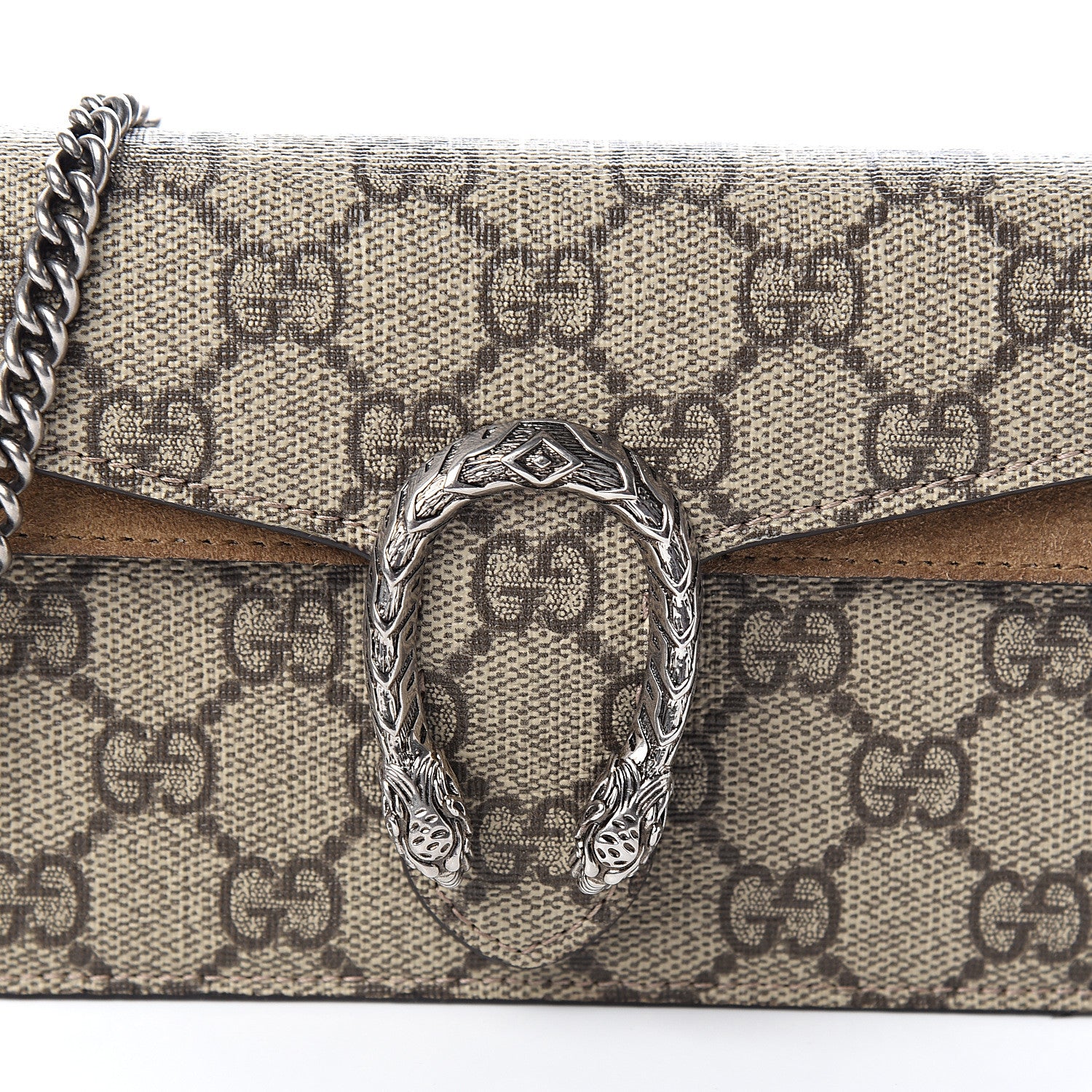 Gucci GG Supreme Monogram Super Mini Dionysus Shoulder Bag Taupe 8 of 9