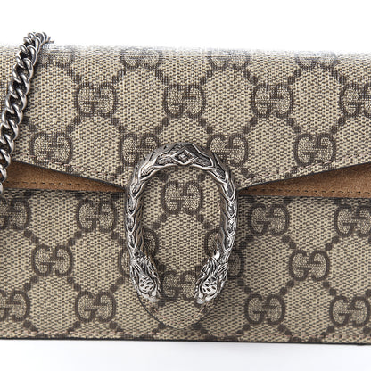 Gucci GG Supreme Monogram Super Mini Dionysus Shoulder Bag Taupe 8 of 9