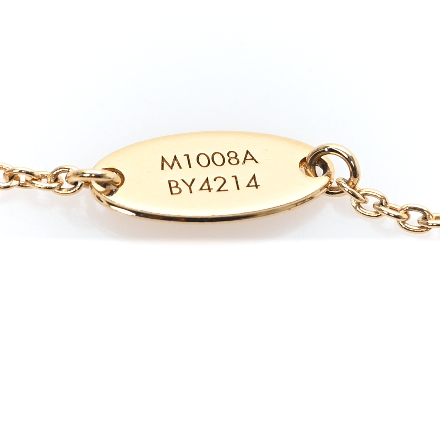 Louis Vuitton Metal Enamel LV Iconic Bracelet Gold Light Pink 4 of 7