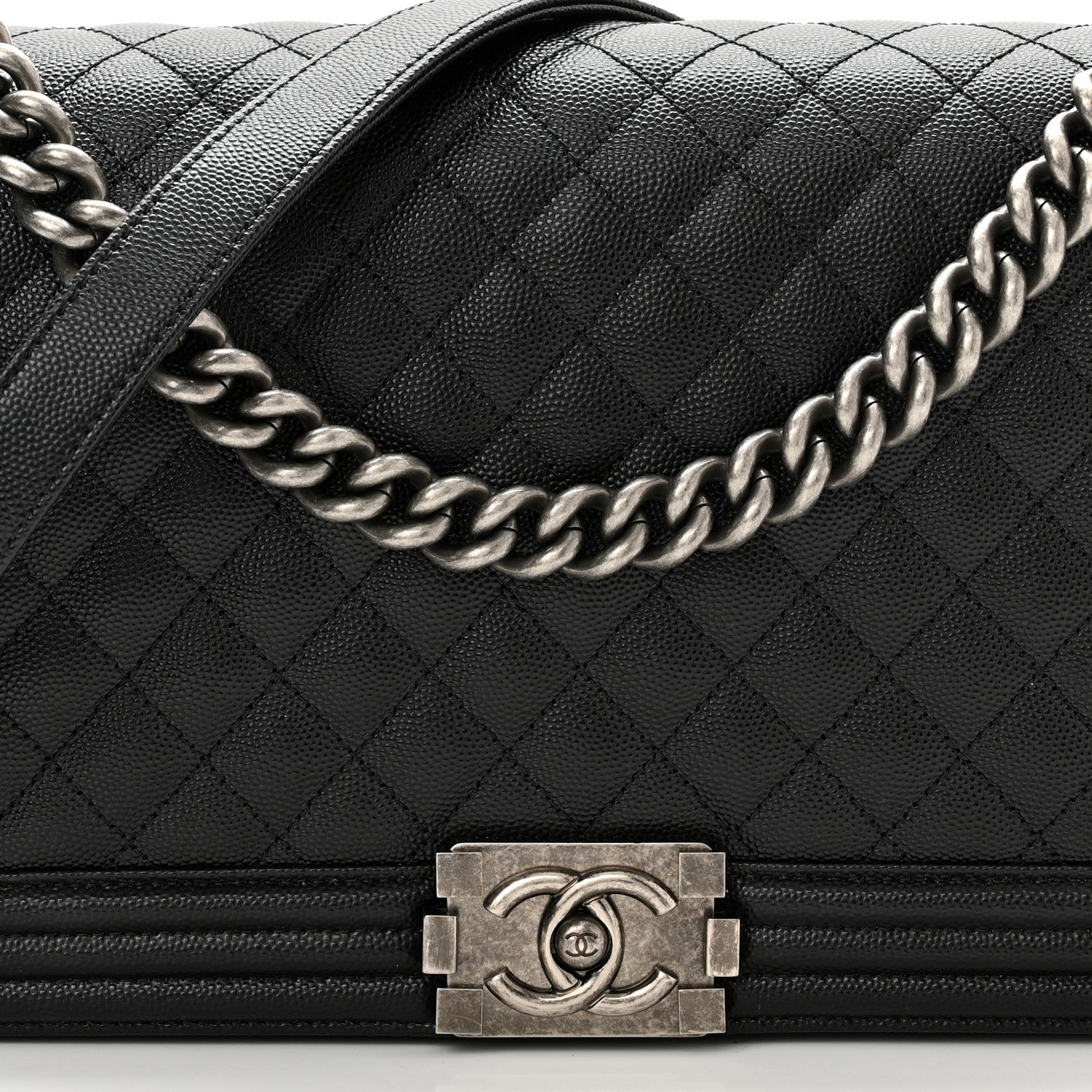Chanel Caviar Quilted New Medium Boy Flap Black 8 of 11