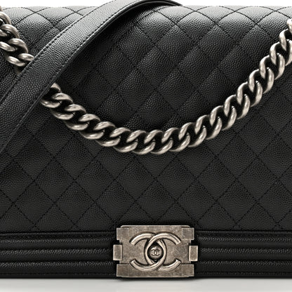 Chanel Caviar Quilted New Medium Boy Flap Black 8 of 11