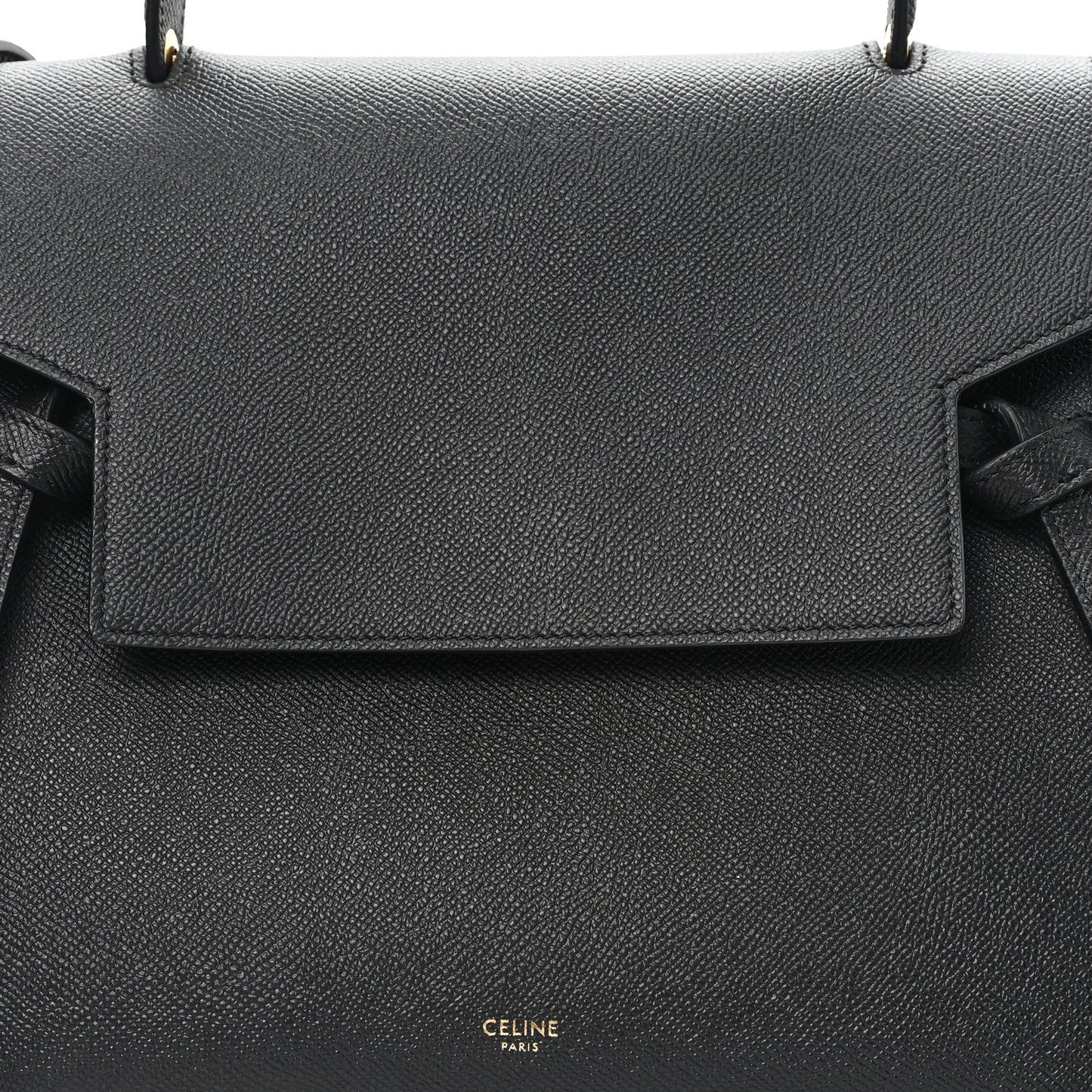 Grained Calfskin Mini Belt Bag Black