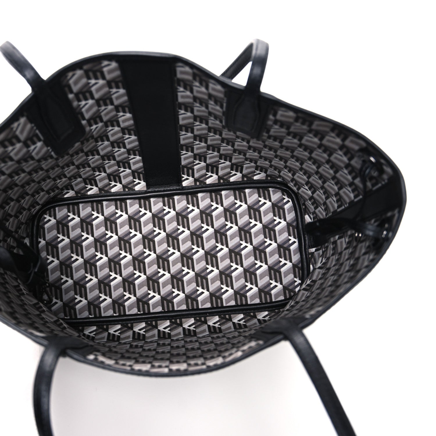 MCM Visetos Small Liz Reversible Shopper Tote Black 5 of 15