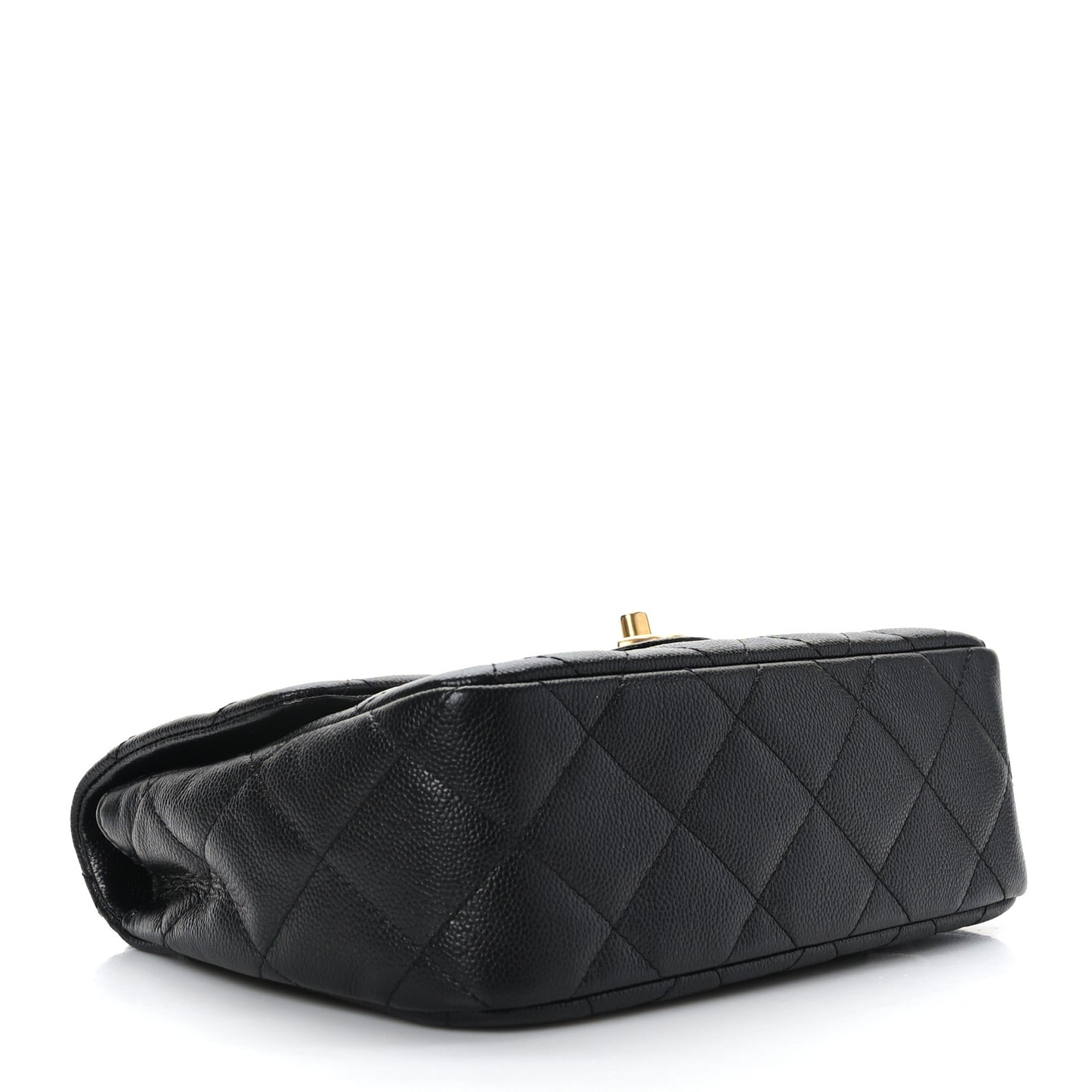 Caviar Quilted Sweetheart Flap Black