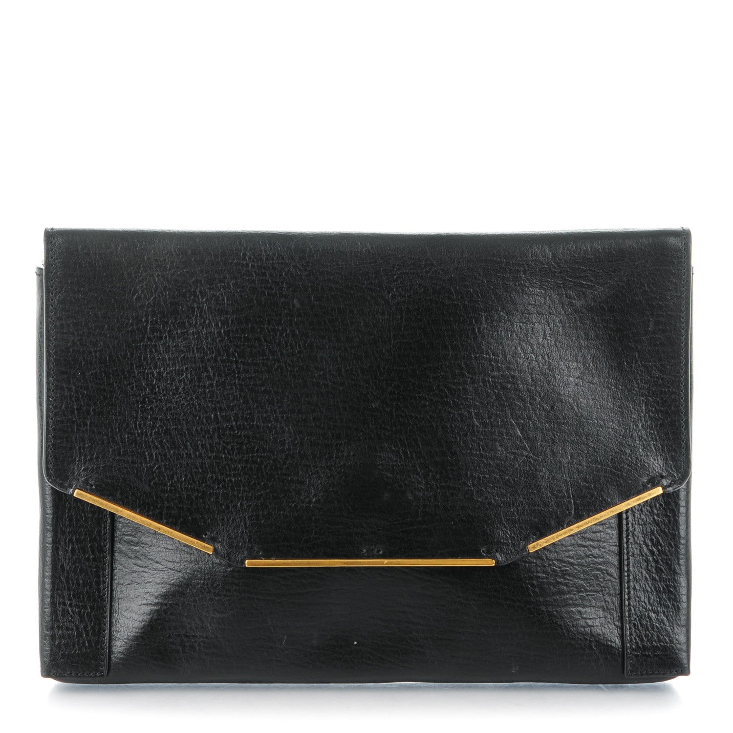 Lanvin Calfskin Miss Sartorial Envelope Clutch Black 1 of 8