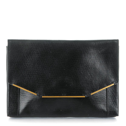 Lanvin Calfskin Miss Sartorial Envelope Clutch Black 1 of 8