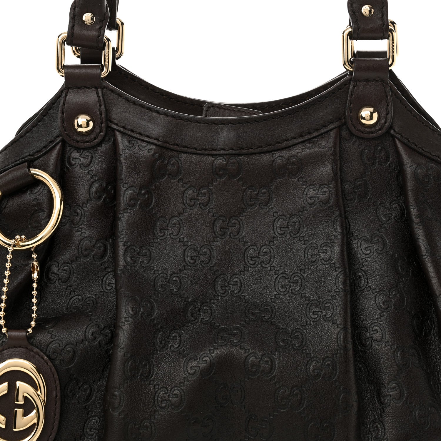 Gucci Guccissima Medium Sukey Tote Chocolate 7 of 11