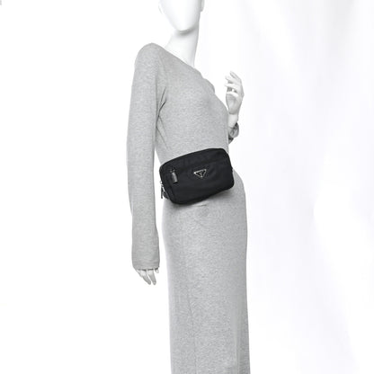 Prada Re-Nylon Saffiano Belt Bag Black 2 of 10