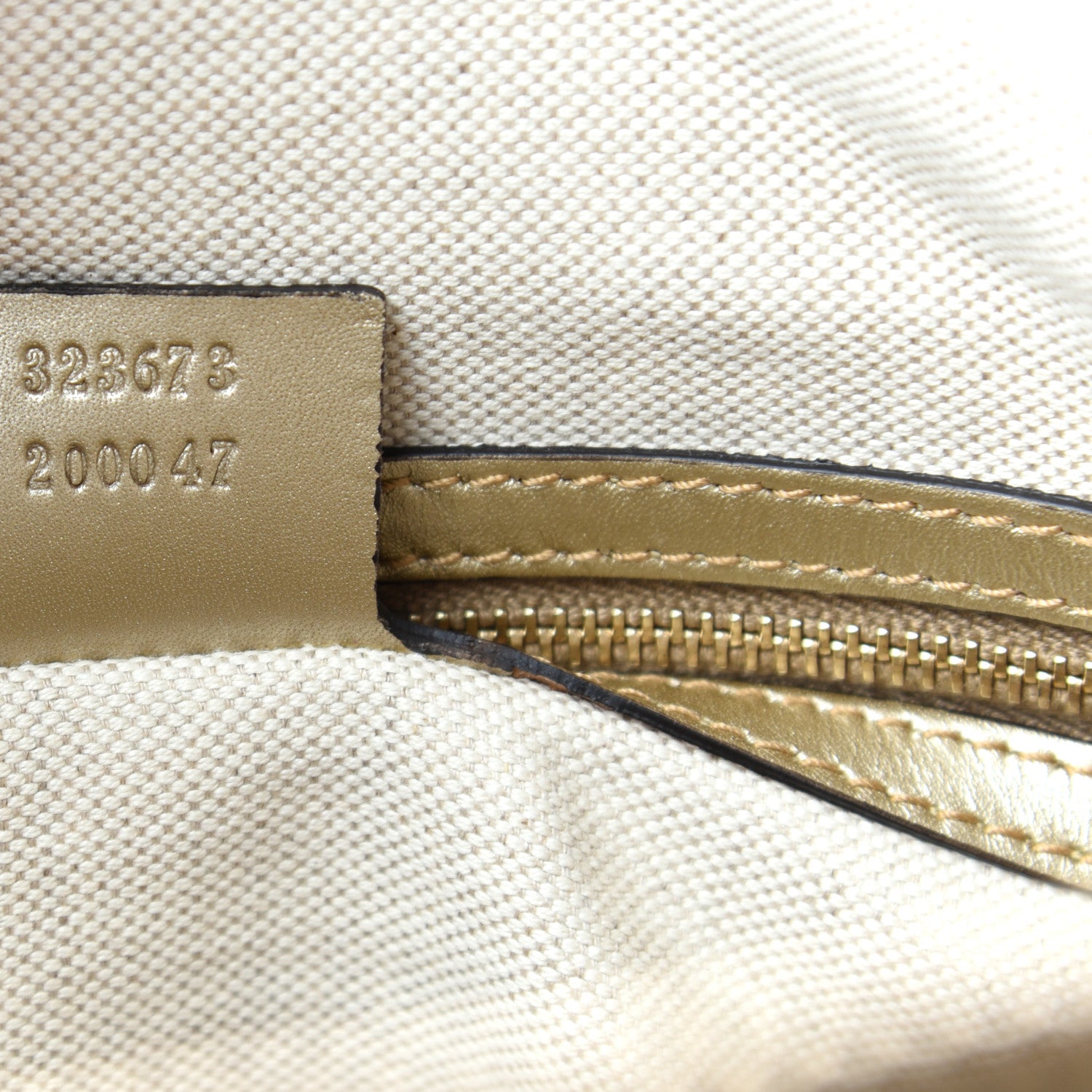 Gucci Metallic Guccissima Medium Bree Shoulder Bag Gold 7 of 10