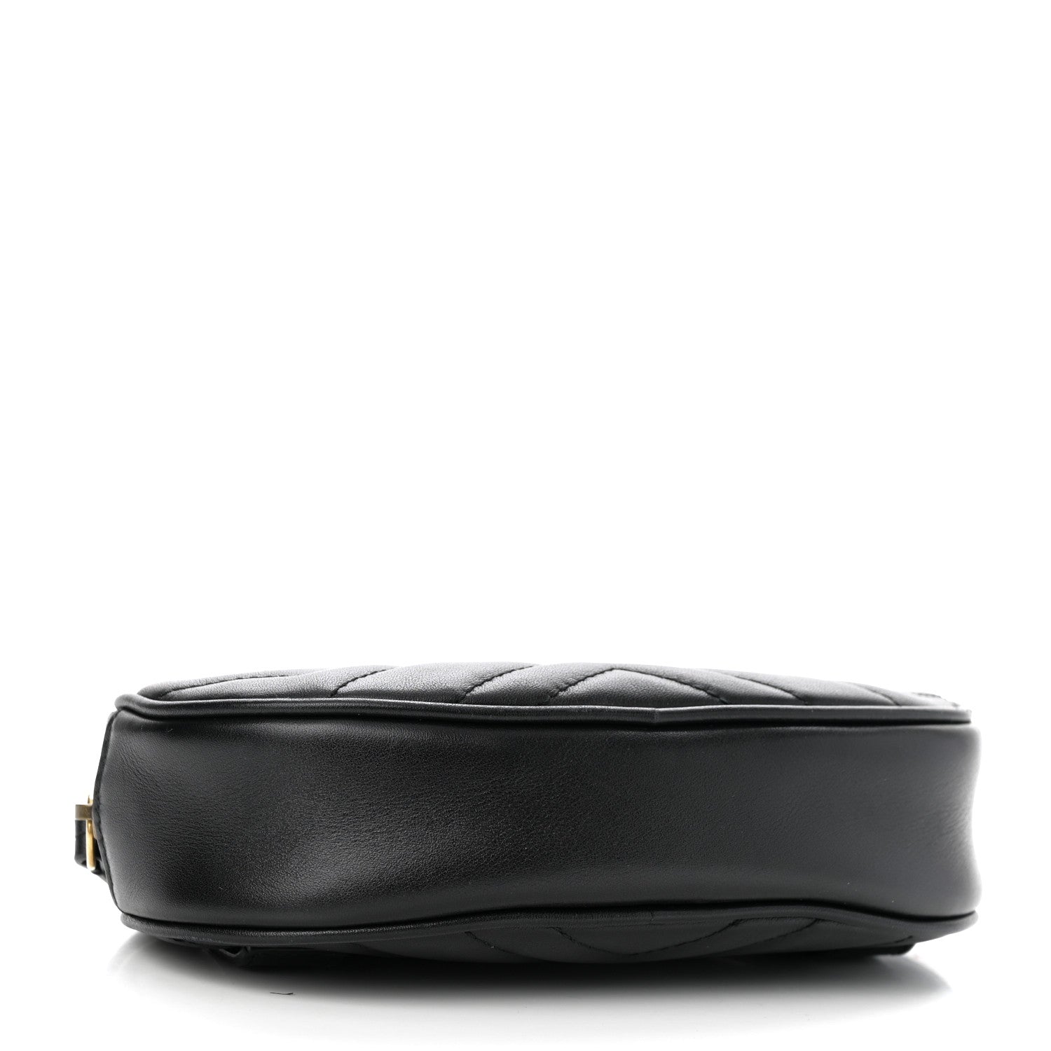 Gucci Calfskin Matelasse GG Marmont Belt Bag 75 30 Black 4 of 11