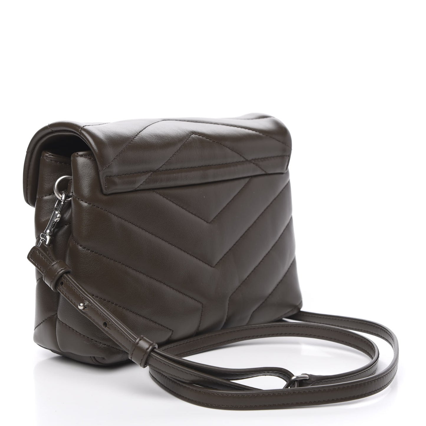 Calfskin Y Quilted Monogram Toy Loulou Crossbody Bag Faggio