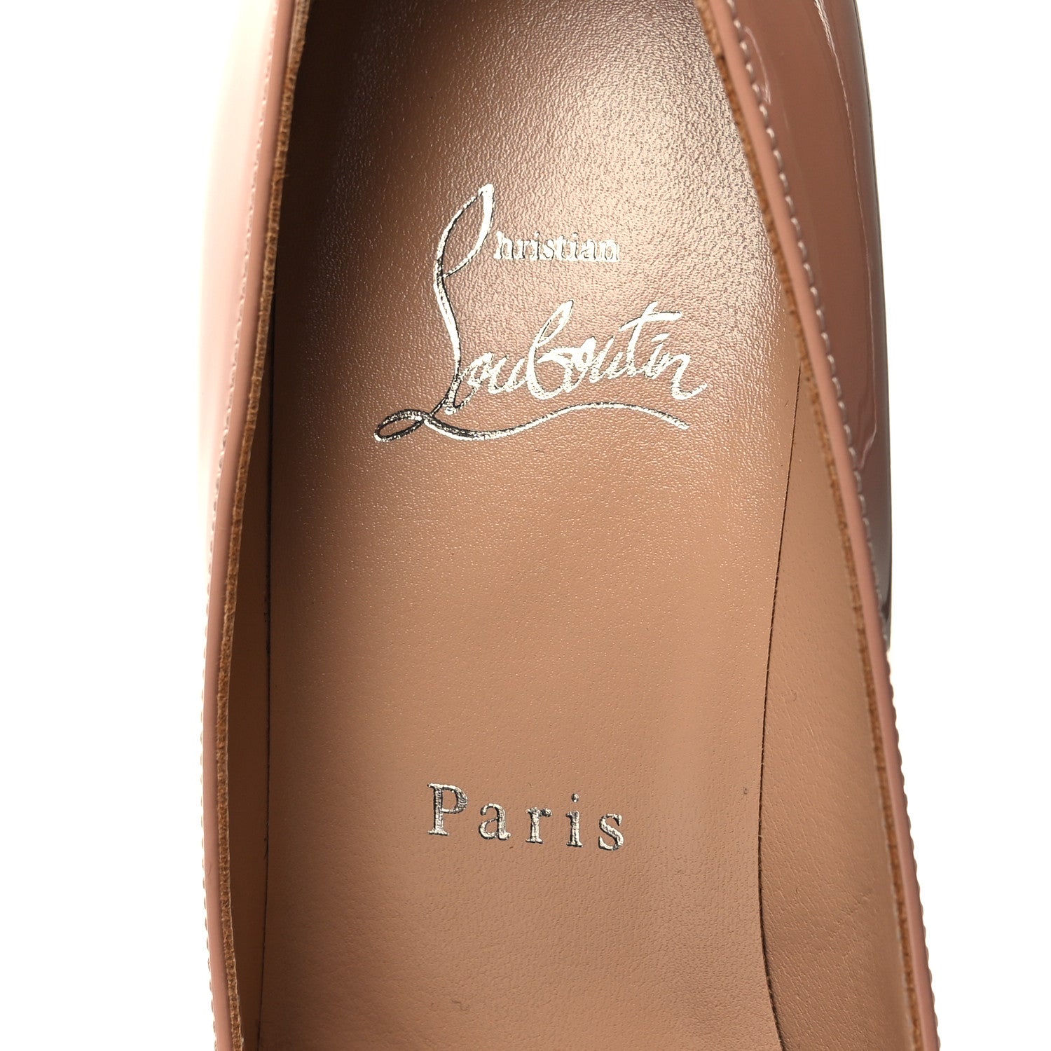 Christian Louboutin Patent Simple 100 Pumps 37 Nude 7 of 9