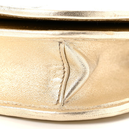 Prada Metallic Nappa Impunture Small Diagramme Crossbody Bag Gold 9 of 9