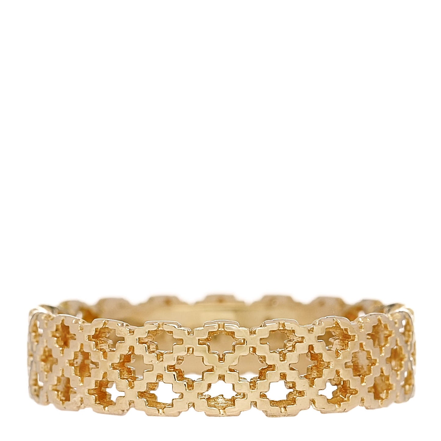 18K Yellow Gold Thin Diamantissima Ring 54 7