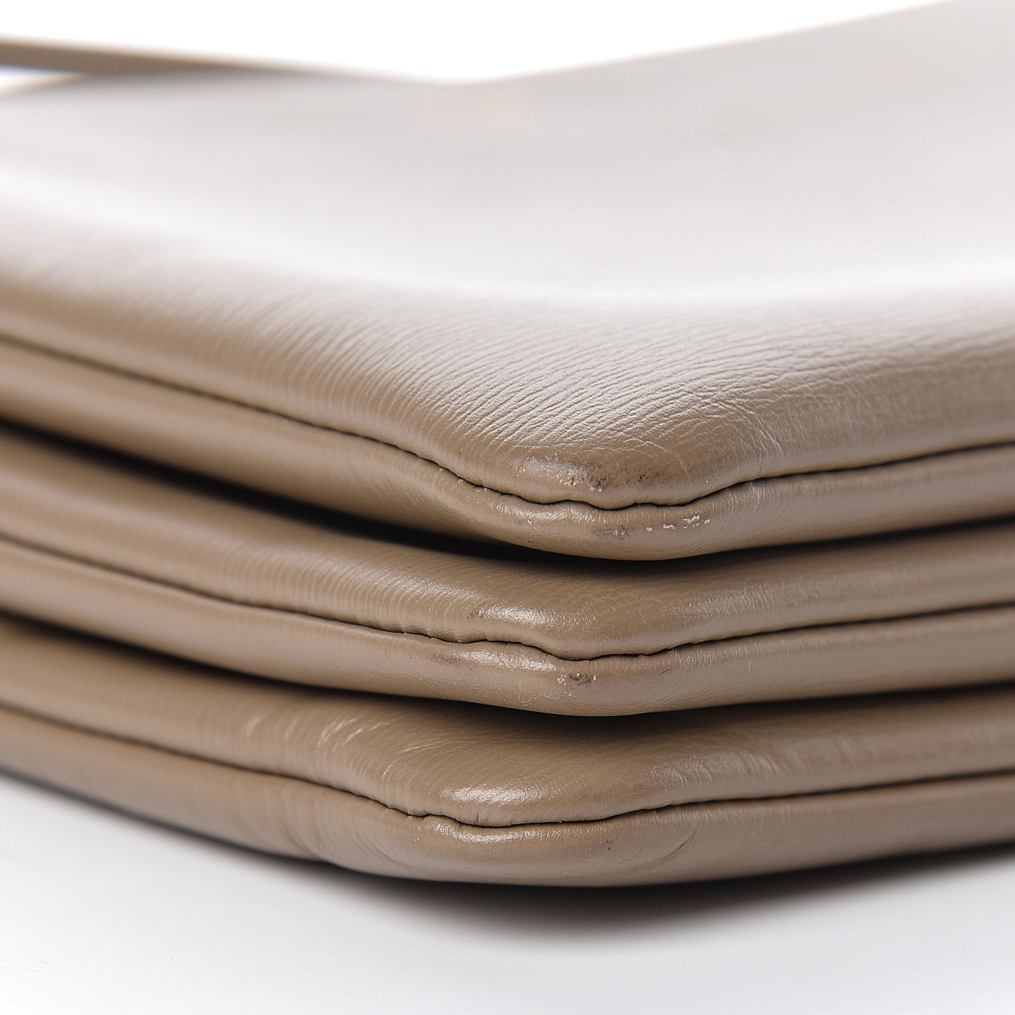 Lambskin Large Trio Crossbody Bag Taupe